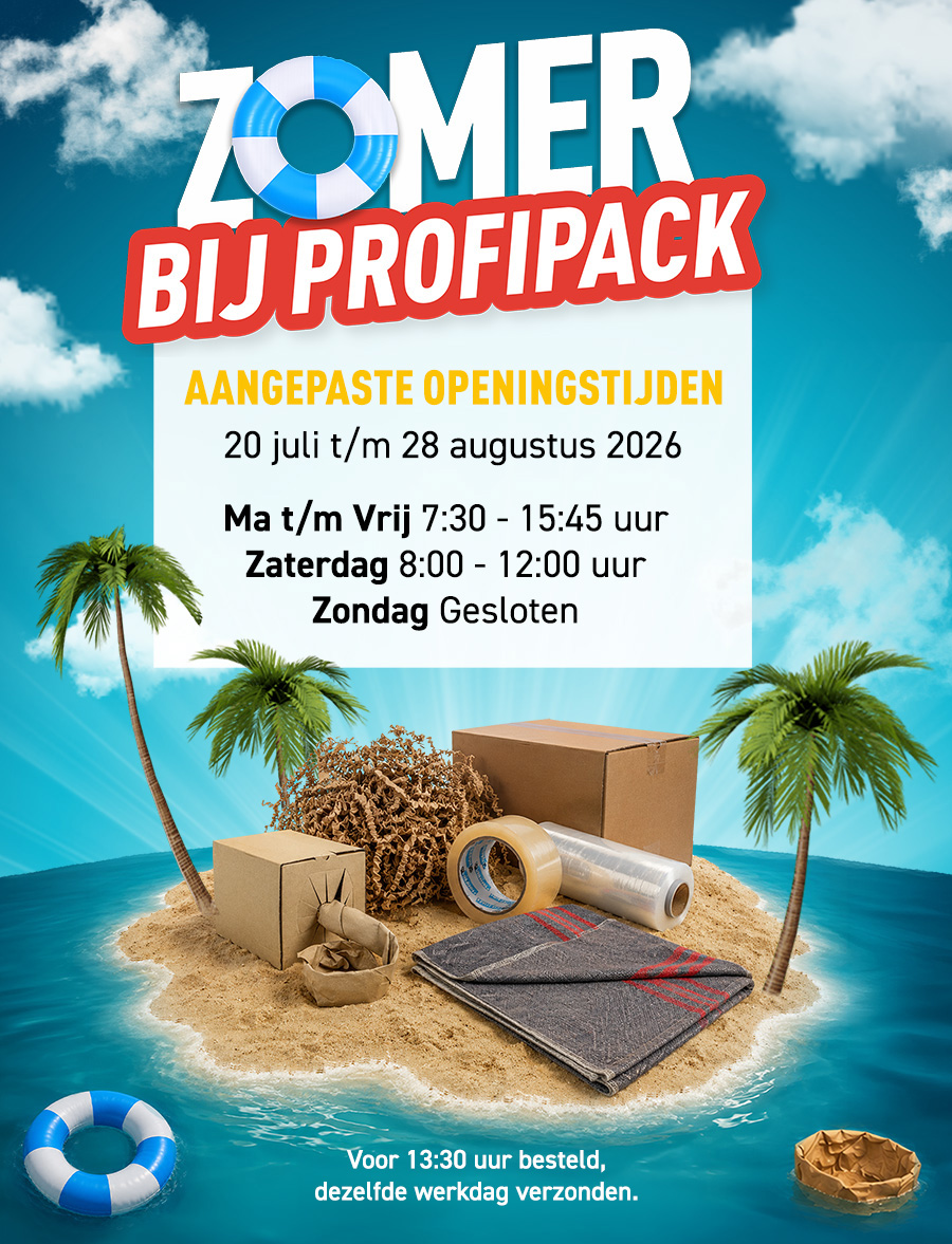 Aangepaste openingstijden zomer bij Profipack